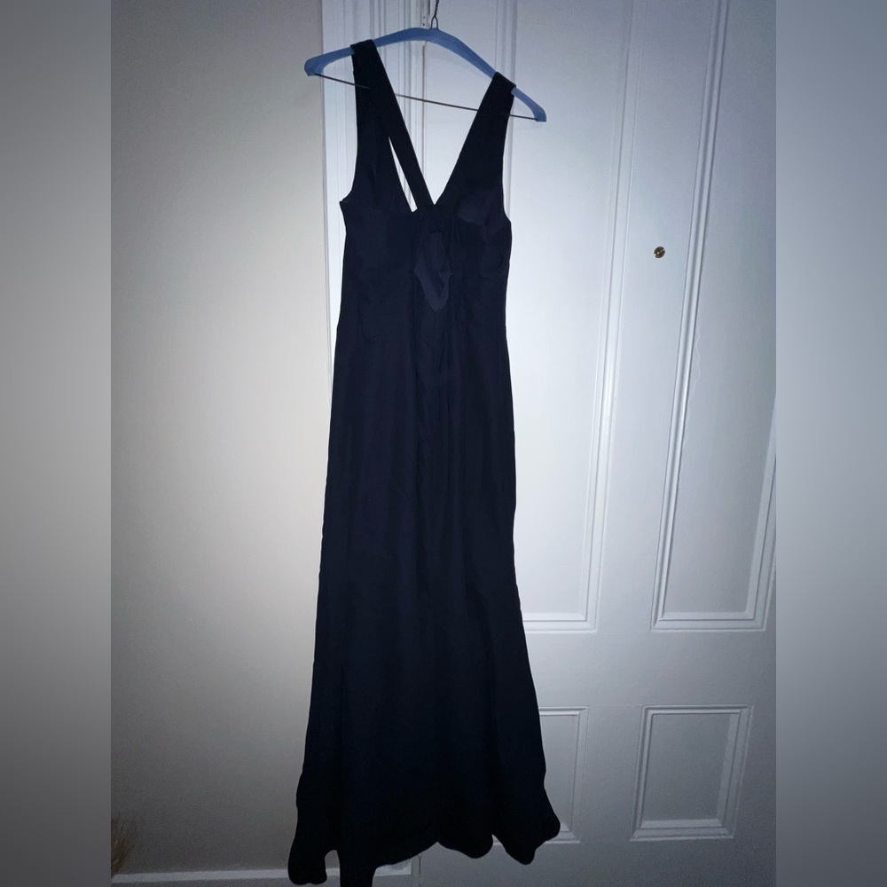 Dessy Collection Bella Bridesmaids Dress BB116 | Crepe | Midnight Navy - Picture 9 of 9